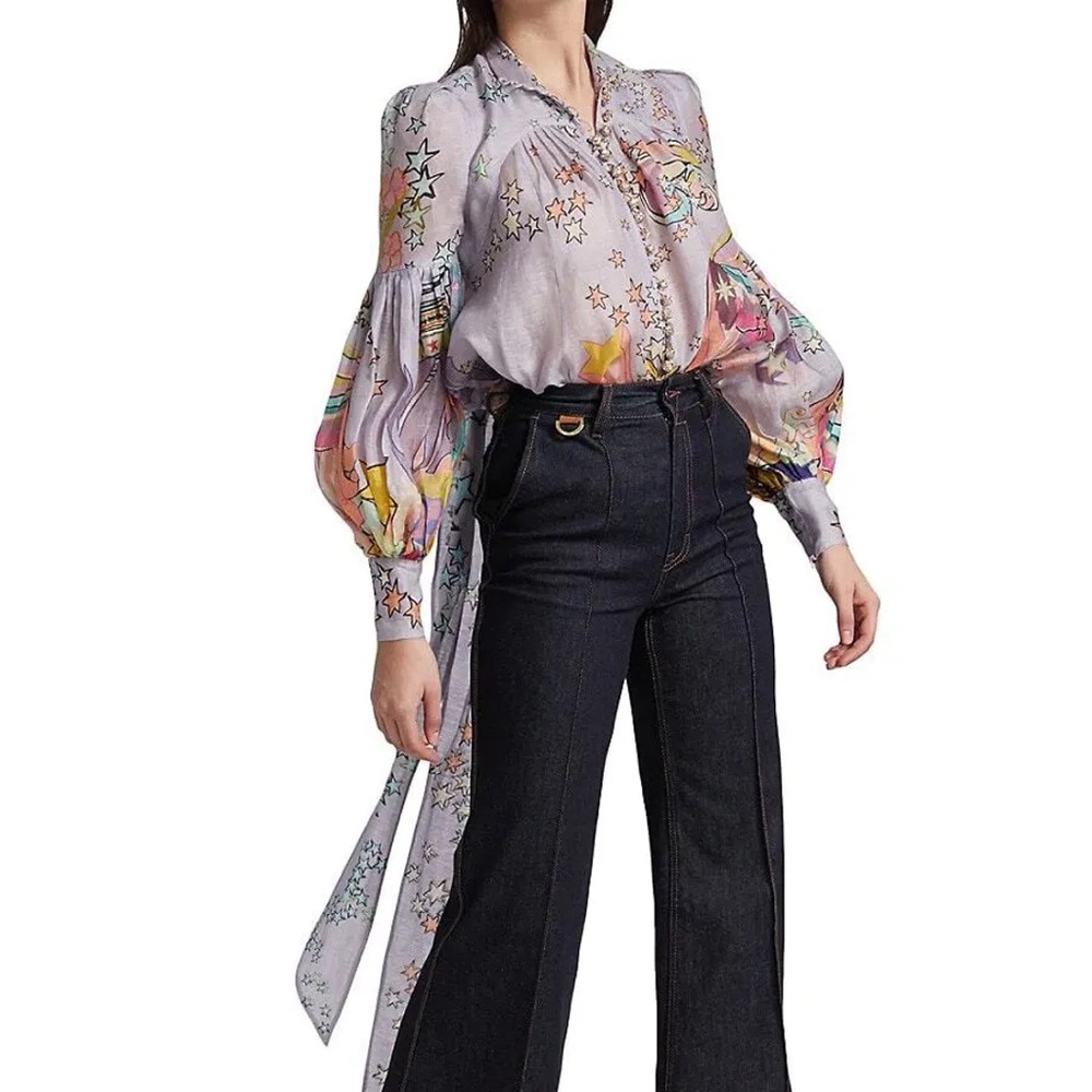 Zimmermann Concert Tie Neck Blouse - Picture 4 of 13